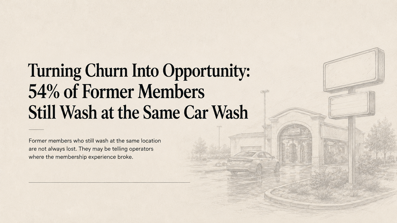 Article hero for a piece about former car wash members and churn recovery.